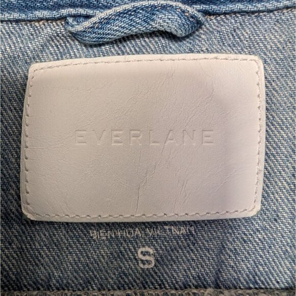 Everlane The Denim Coverall Womens Size Small Blue Long Sleeve Jean Jumpsuit - Picture 5 of 11